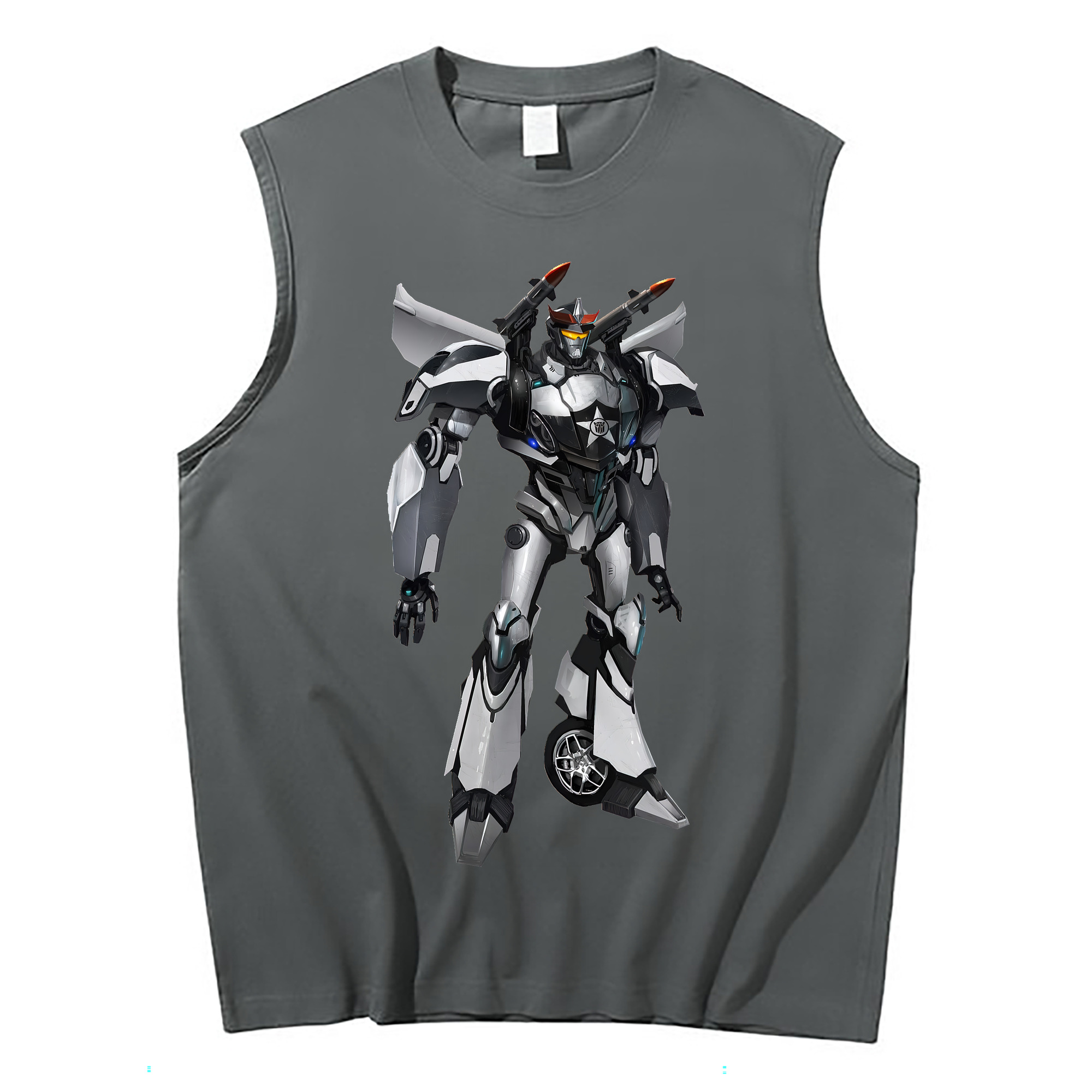 （画像用） Transformers トランスフォーマー コットン100％タンクトップ（フロントプリント）